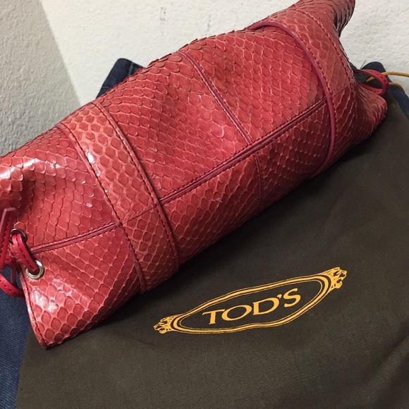 NWOT Tod’s handbag - snake skin python collection - Picture 4 of 6